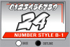 PRINTED NUMBER SET B-1